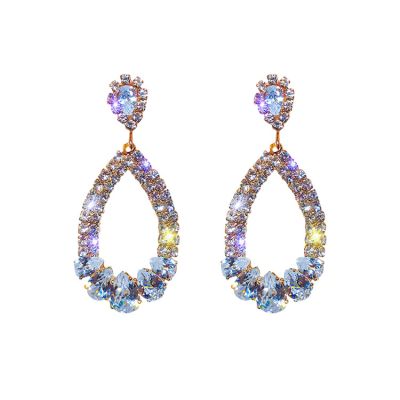 Rhinestones Drop Geometric Earrings for Wedding Gift Earring
