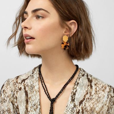Acrylic Hexagon Drop Earrings Party Resign Earring