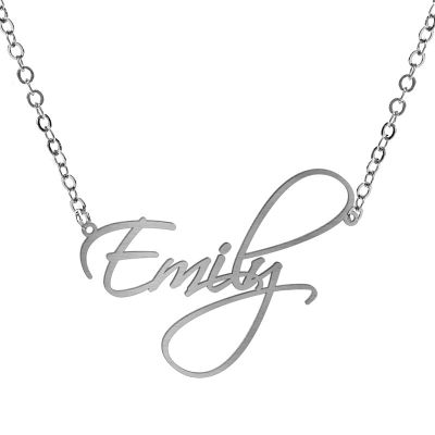 Customized Name Necklace Stainless Stell DIY Necklace Gifts for Girlfreind