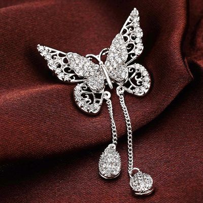 Luxury Butterfly Cubic Zirconia Animal Brooches Pins Collection