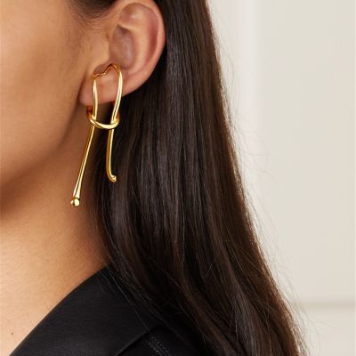 Retro Clip on Earring Simple Geometric Earring for Work