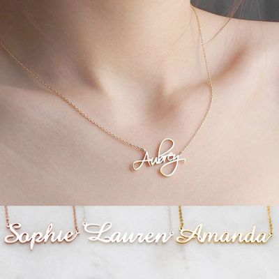 Stainless Stell Personalized Name Necklace Birthday Gifts DIY Necklace