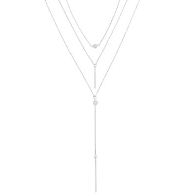Triple Layered Pendants Necklace Chain Bohemia Necklace