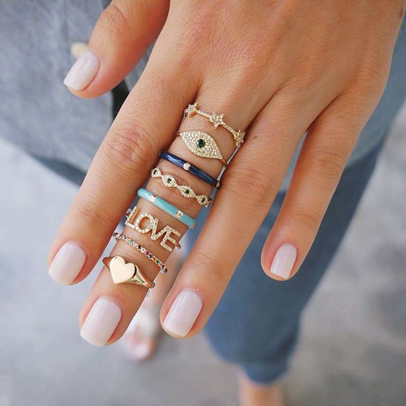 Heart midi hot sale ring
