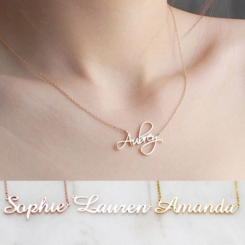 Diy sales name necklace