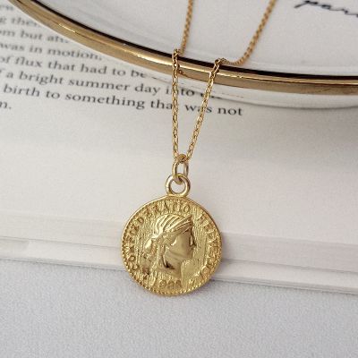 Coin Pendants s925 Sterling Silver Necklace Gifts for Woman
