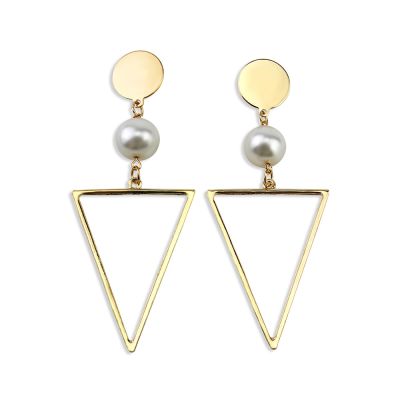 Fashionable Triangle Drop Statement Earrings for Party