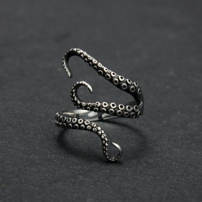 Octopus Claw Ring Titanium Steel Punk Retro Rings